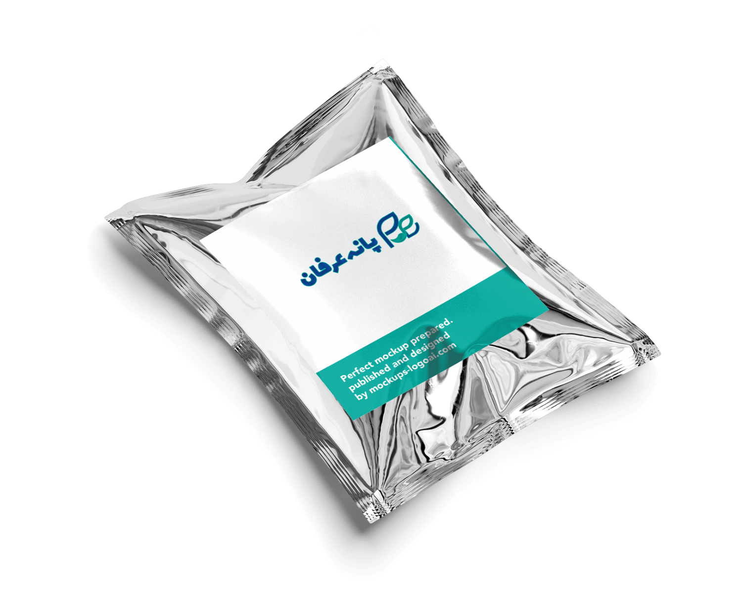 AI Designer-Tinfoil bag packaging logo mockup